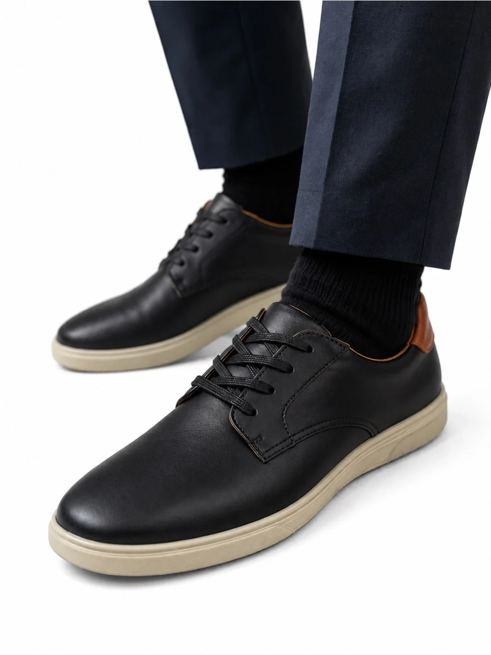 Deer Stags Albany Men’s 9M Black Oxford Sneakers Comfort Wedding Dress Shoes